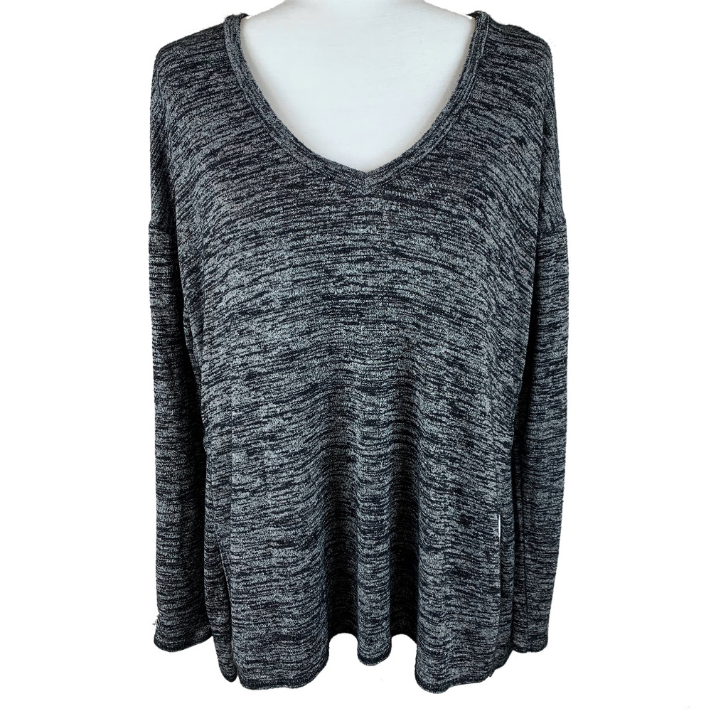 Aritzia Wilfred Free Marled Hi-Low Split Back Top - Small
